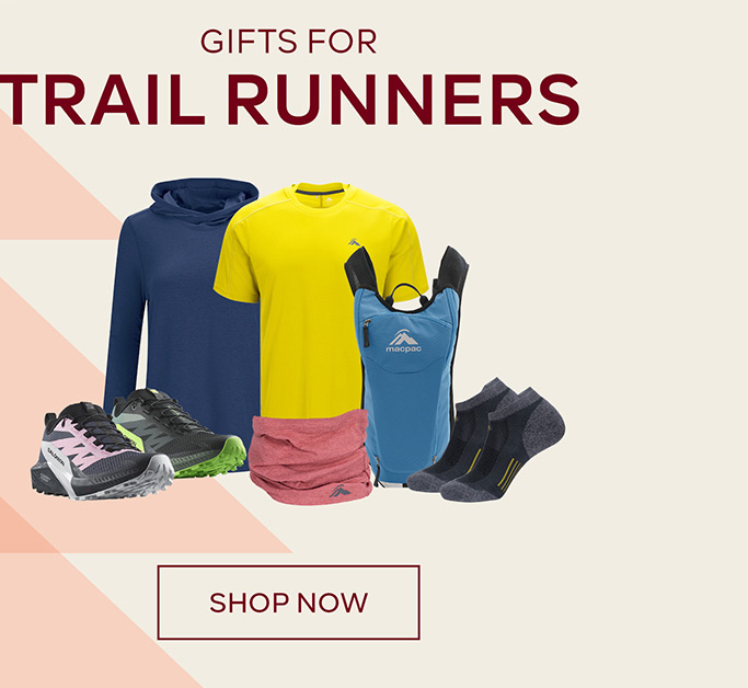 Gifts for Trail Runners - SHOP NOW - Shoes, socks packs and clothes