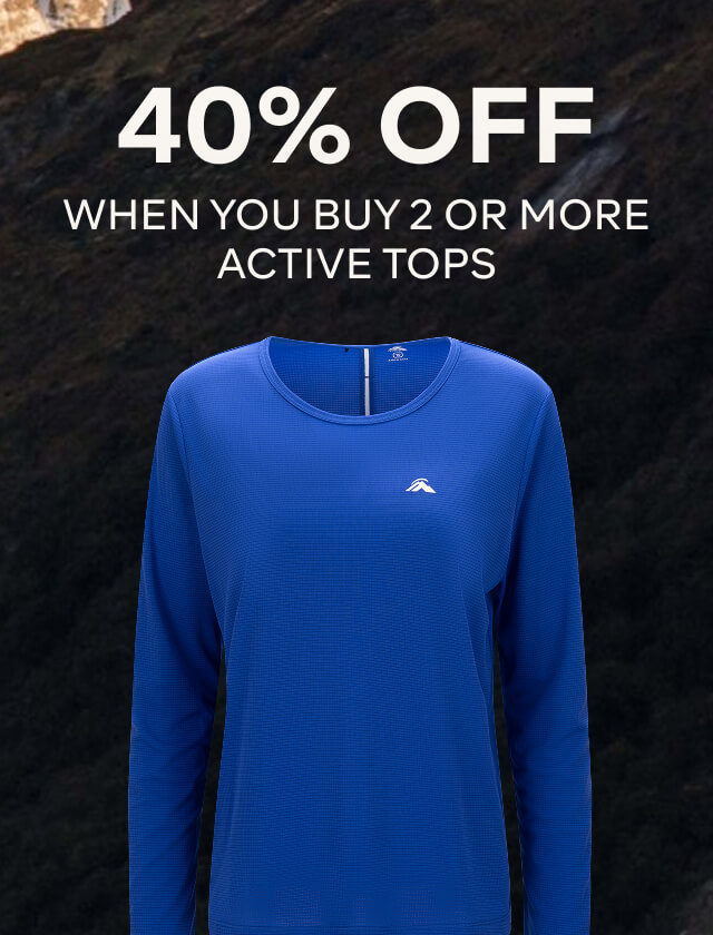 40% OFF WHEN YOU BUY 2 OR MORE ACTIVE TOPS