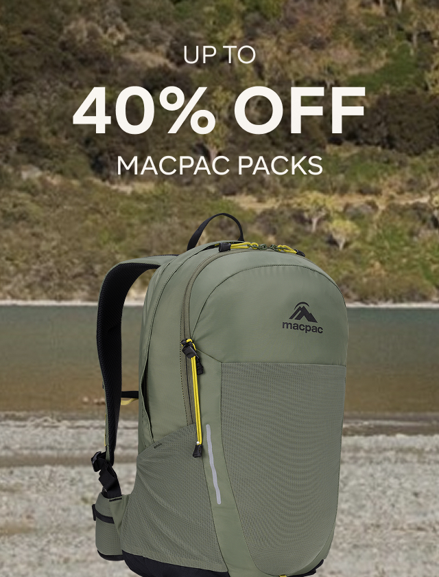 UP TO 40% OFF MACPAC PACKS