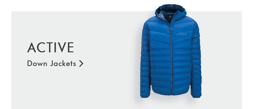 Active Down Jackets - Blue Jacket 