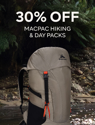 30% OFF MACPAC HIKING AND DAY PACKS