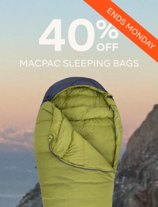 40% OFF MACPAC SLEEPING BAGS