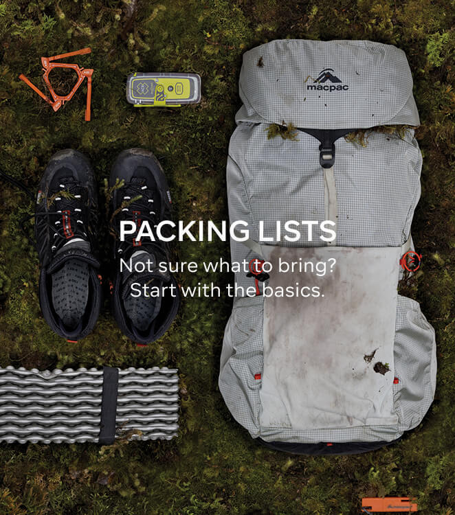 PACKING LISTS - NOT SURE WHAT TO BRING?