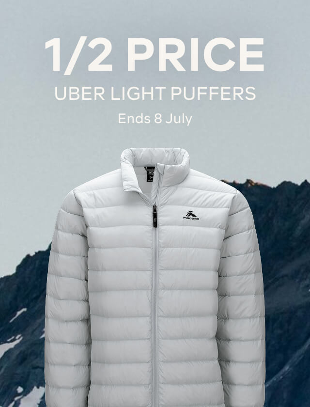1/2 PRICE UBER LIGHT PUFFERS