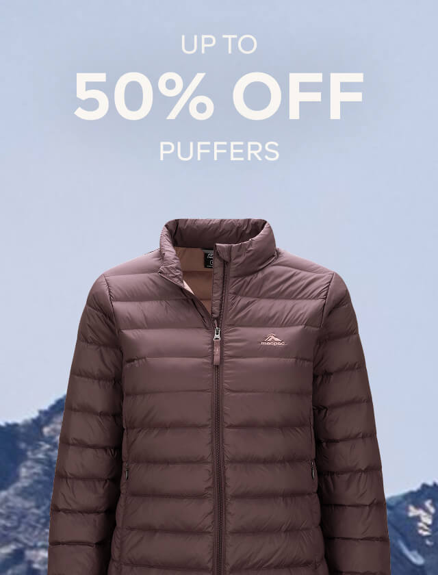 UP TO 50% OFF PUFFER JACKETS