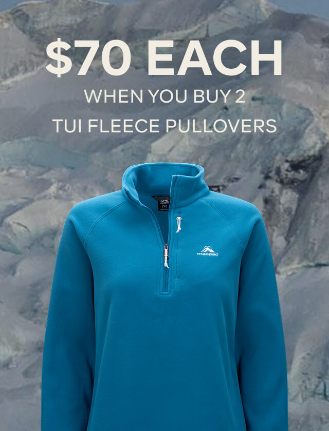$70ea WHEN YOU BUY 2 OR MORE TUI FLEECE PULLOVERS