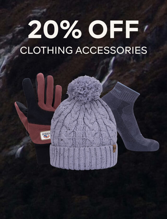 20% OFF CLOTHING ACCESSORIES