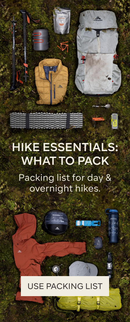 HIKE ESSENTIALS PACKING LIST FOR DAY & OVERNIGHT HIKES