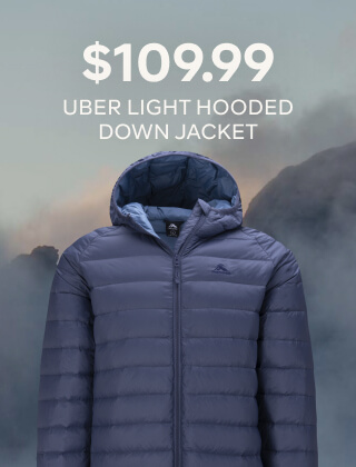 $109.99 UBER LIGHT HOODED JACKET