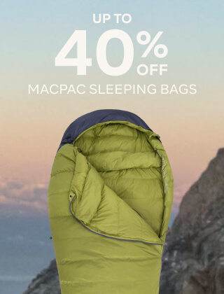 UP TO 40% OFF MACPAC SLEEPING BAGS
