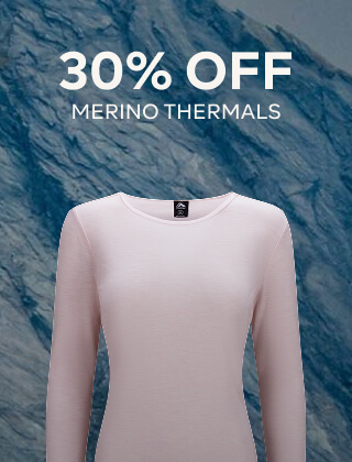 30% OFF MERINO THERMALS