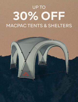 UP TO 30% OFF MACPAC TENTS & SHELTERS