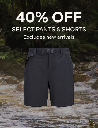 40% OFF select pants & shorts Excludes new arrivals
