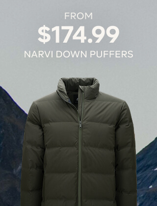 FROM $174.99 NARVI DOWN PUFFERS